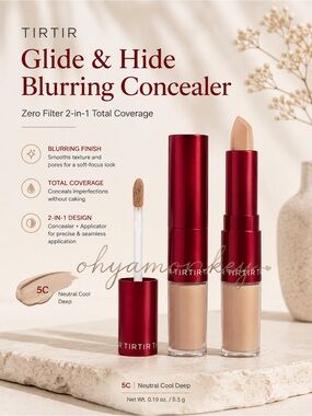 TIRTIR Glide & Hide Blurring Concealer - 5C